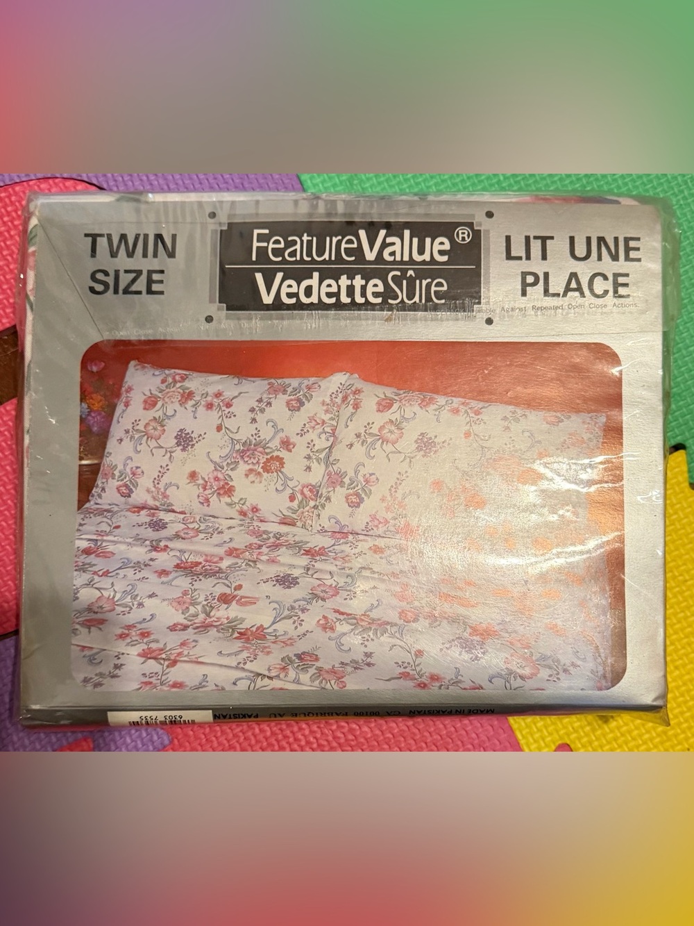Floral Pillowcase Set - Pink & White